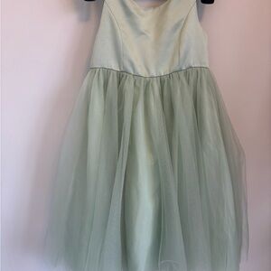 Azazie Dusty Sage Flower girl dress Size 4